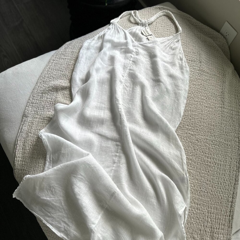 Rachel Zoe Beach-Ready Chic White Linen Dress